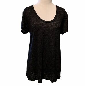 BP Nordstrom black scoop neck short sleeve top